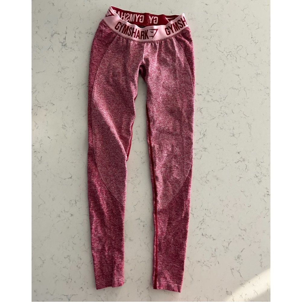 Gymshark Beet & Light Pink Flex Leggings in Size XSmall